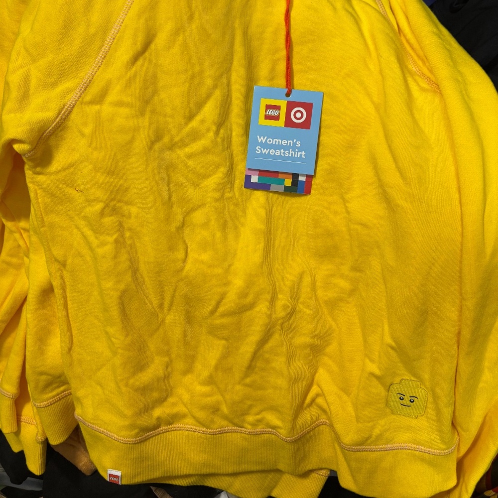 LEGO x Target Women's LEGO Minifigure Sweatshirt Yellow small